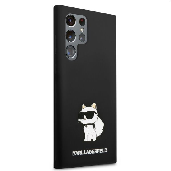 Pouzdro Karl Lagerfeld Liquid Silicone Choupette NFT pro Samsung Galaxy S23 Ultra, čierne Pouzdro Karl Lagerfeld Liquid Silicone Choupette NFT pro Samsung Galaxy S23 Ultra, čierne