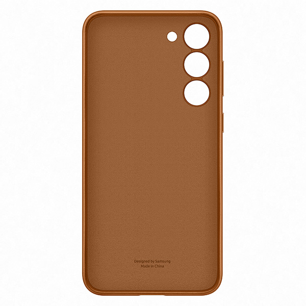 Pouzdro Leather Cover pro Samsung S23 Plus, camel