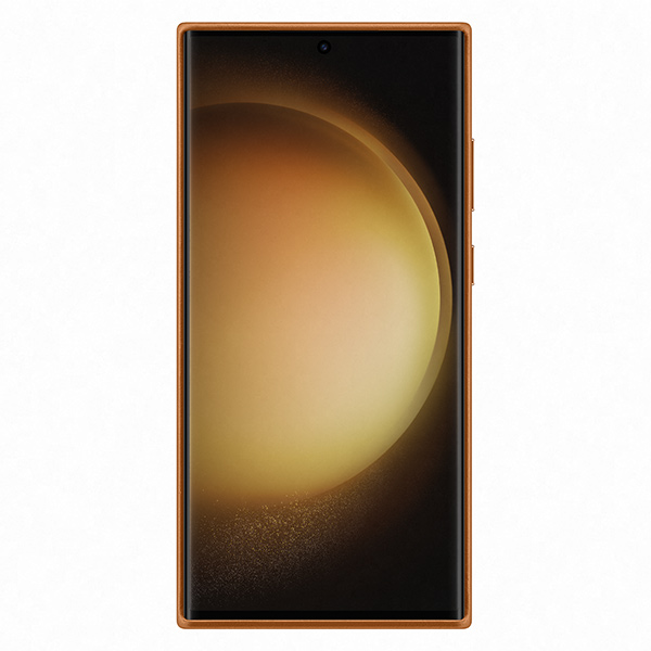 Pouzdro Leather Cover pro Samsung S23 Ultra, camel Pouzdro Leather Cover pro Samsung S23 Ultra, camel