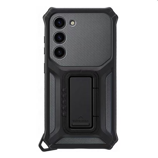 Pouzdro Rugged Gadget pro Samsung Galaxy S23, titan (s odnímatelným úchytem)