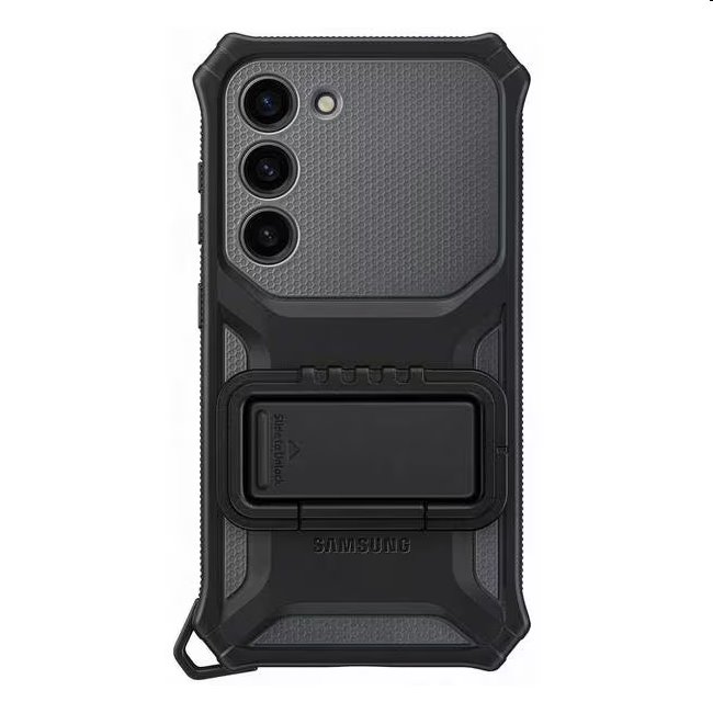 Pouzdro Rugged Gadget pro Samsung Galaxy S23, titan (s odnímatelným úchytem)