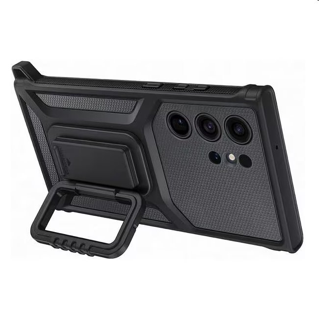 Pouzdro Rugged Gadget pro Samsung Galaxy S23 Ultra, titan (s odnímatelným úchytem) Pouzdro Rugged Gadget pro Samsung Galaxy S23 Ultra, titan (s odnímatelným úchytem)