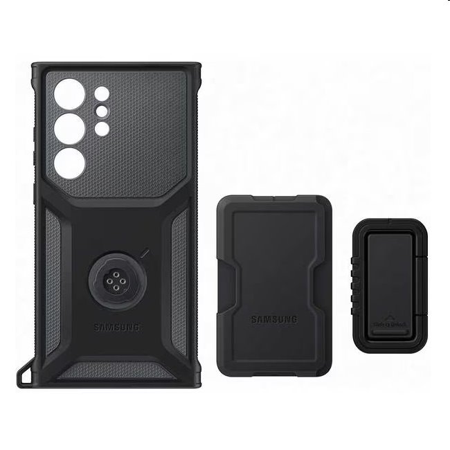 Pouzdro Rugged Gadget pro Samsung Galaxy S23 Ultra, titan (s odnímatelným úchytem) Pouzdro Rugged Gadget pro Samsung Galaxy S23 Ultra, titan (s odnímatelným úchytem)