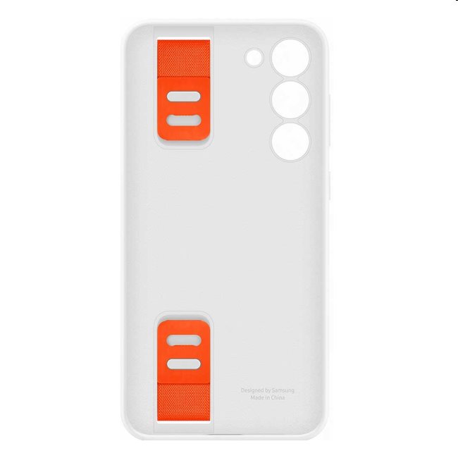 Pouzdro Silicone Grip Cover pro Samsung Galaxy S23 Plus, white