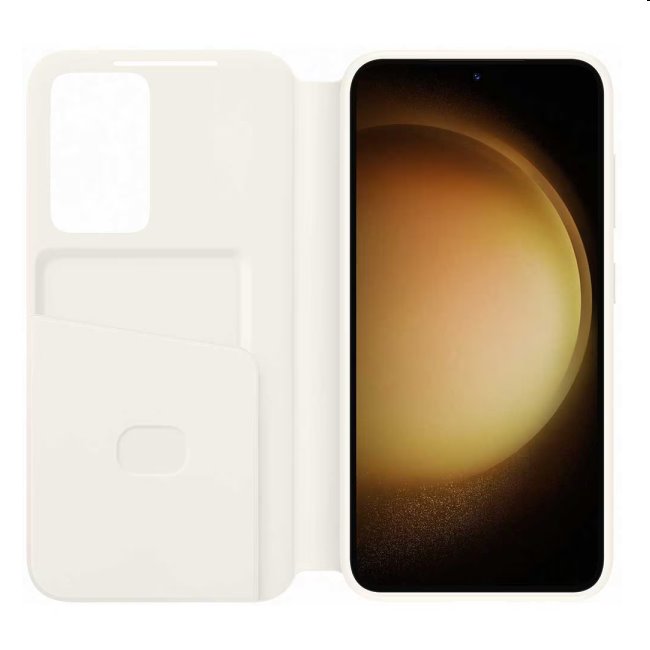 Pouzdro Smart View Wallet pro Samsung Galaxy S23, cream