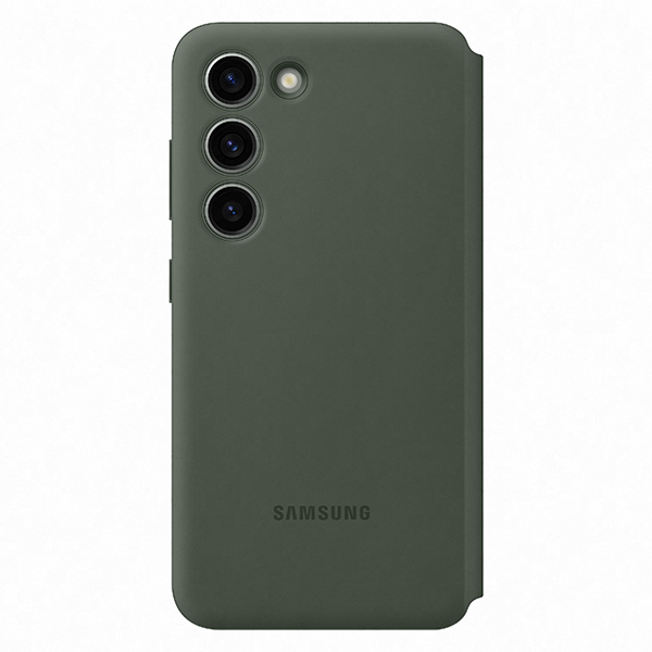 Pouzdro Smart View Wallet pro Samsung Galaxy S23, khaki