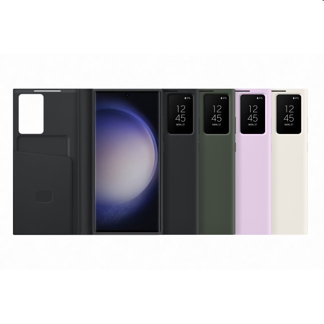 Pouzdro Smart View Wallet pro Samsung Galaxy S23 Ultra, khaki Pouzdro Smart View Wallet pro Samsung Galaxy S23 Ultra, khaki