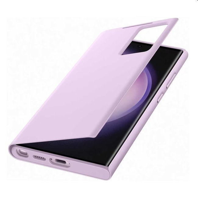 Pouzdro Smart View Wallet pro Samsung Galaxy S23 Ultra, lilac