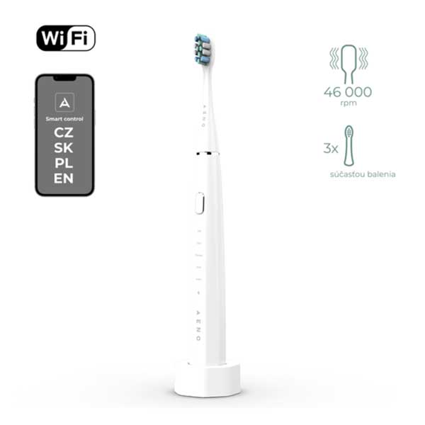 Aeno Sonický zubní kartáček SMART DB1S, bílý Aeno Sonický zubní kartáček SMART DB1S, bílý