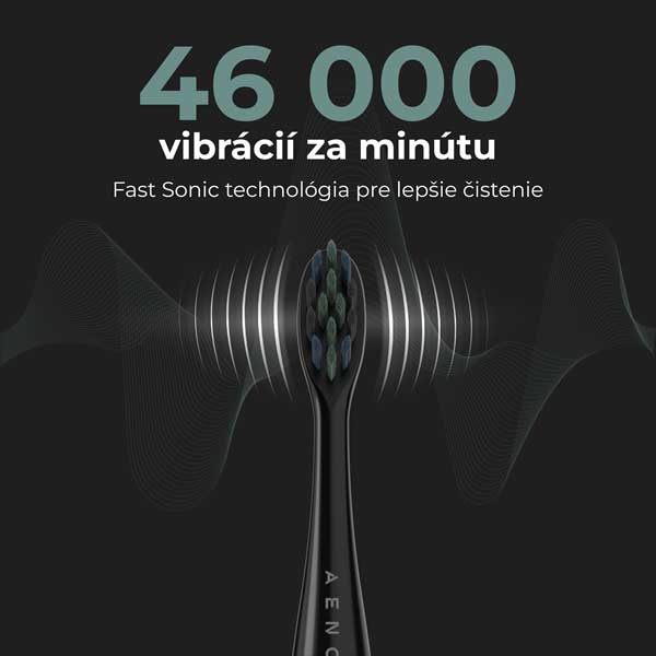 Aeno Sonický zubní kartáček SMART DB2S, černá Aeno Sonický zubní kartáček SMART DB2S, černá
