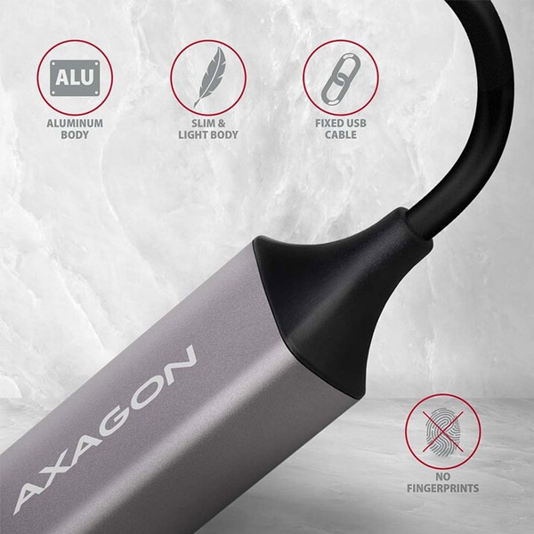 AXAGON ADE-TR Type-A USB3.2 Gen 1 - Gigabit Ethernet 10/100/1000 adaptér AXAGON ADE-TR Type-A USB3.2 Gen 1 - Gigabit Ethernet 10/100/1000 adaptér