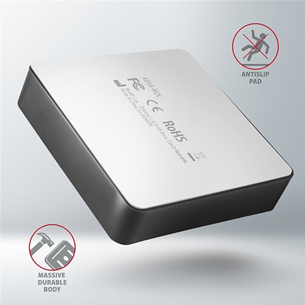 AXAGON ADSA-M2C dokovacia stanica USB-C 3.2 Gen2 pre 2x NVMe CLONE DUAL SDD AXAGON ADSA-M2C dokovacia stanica USB-C 3.2 Gen2 pre 2x NVMe CLONE DUAL SDD