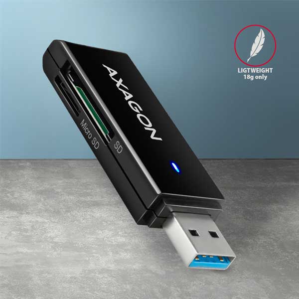 AXAGON CRE-S2N External SLIM card reader 2-slot & lun SD/microSD AXAGON CRE-S2N External SLIM card reader 2-slot & lun SD/microSD