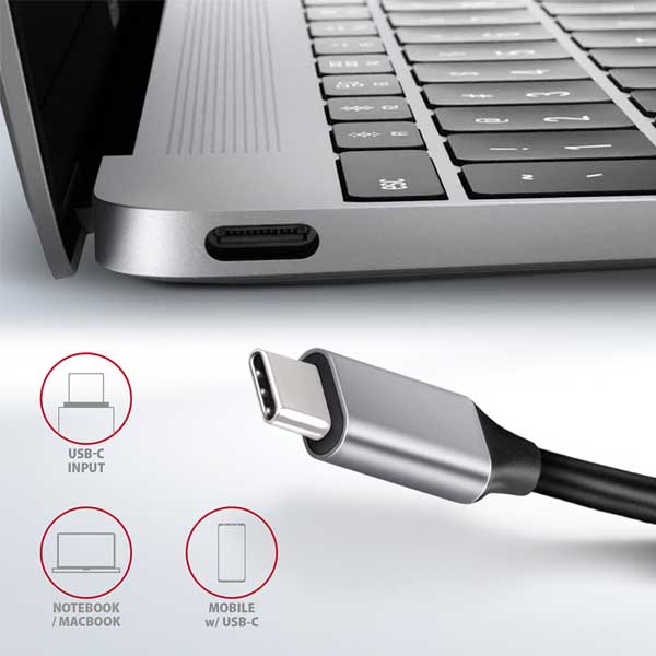 AXAGON HMC-6GL 3x USB-A, HDMI, RJ-45, USB 3.2 Gen 1 hub, PD 100W, 20cm USB-C cable AXAGON HMC-6GL 3x USB-A, HDMI, RJ-45, USB 3.2 Gen 1 hub, PD 100W, 20cm USB-C cable
