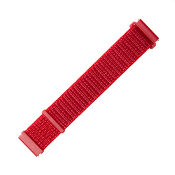 FIXED Nylonový řemínek pro Smartwatch 22 mm, červený
