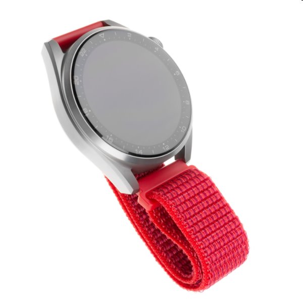 FIXED Nylonový řemínek pro Smartwatch 22 mm, červený FIXED Nylonový řemínek pro Smartwatch 22 mm, červený