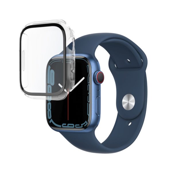 FIXED Pure ochranné pouzdro s temperovaným sklem pro Apple Watch 45mm/Series 8 45mm, číre