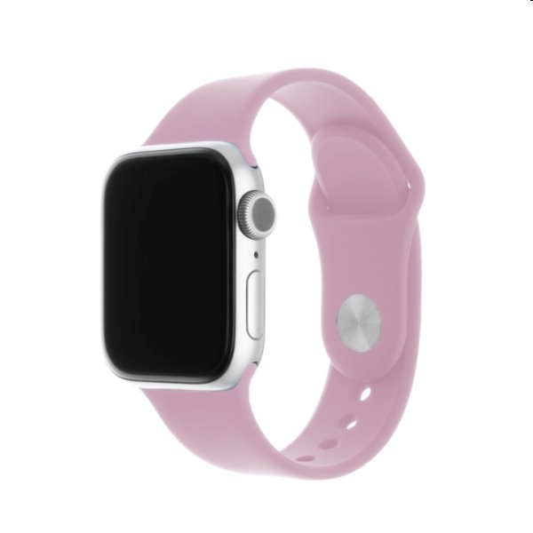FIXED Set silikonových řemínků pro Apple Watch 38/40/41 mm, ružový