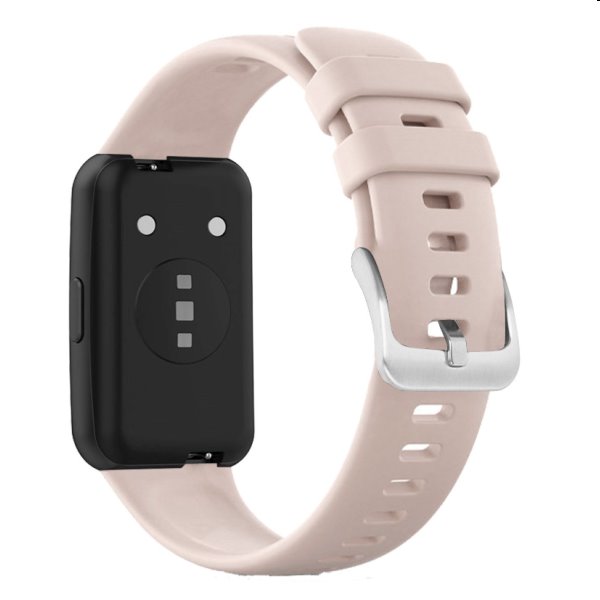 FIXED Silikonový řemínek pro Huawei Band 7, růžový