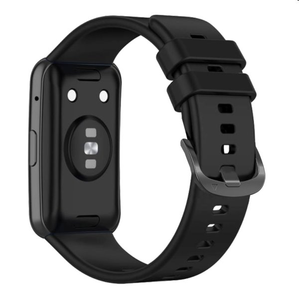 FIXED Silikonový řemínek pro Huawei Watch FIT, černý