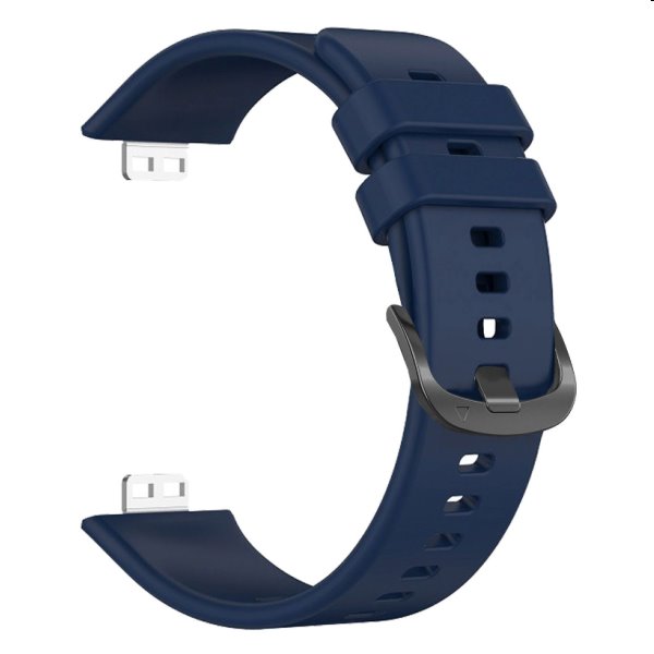 FIXED Silikonový řemínek pro Huawei Watch FIT, modrý