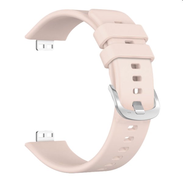 FIXED Silikonový řemínek pro Huawei Watch FIT, růžový