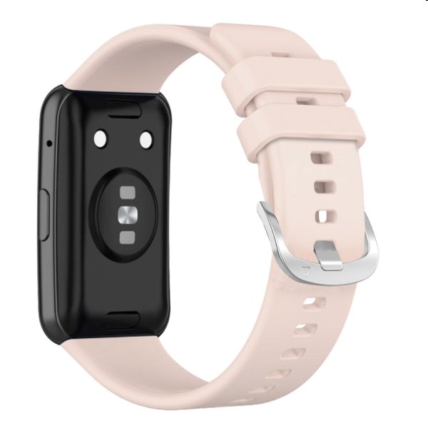 FIXED Silikonový řemínek pro Huawei Watch FIT, růžový