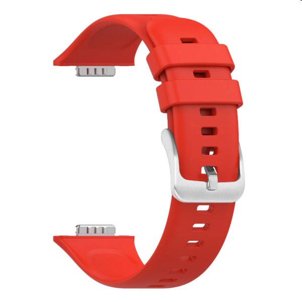 FIXED Silikonový řemínek pro Huawei Watch FIT2, červený