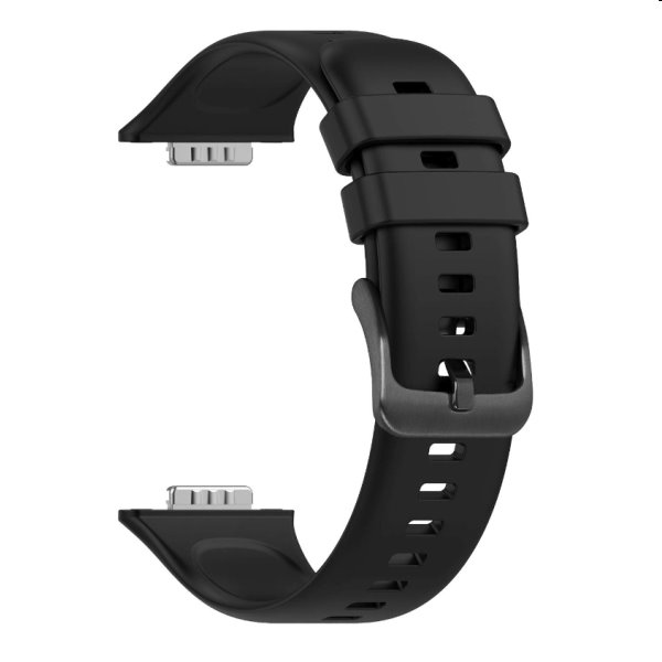 FIXED Silikonový řemínek pro Huawei Watch FIT2, černý