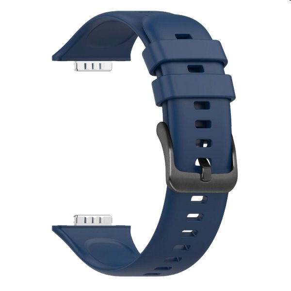 FIXED Silikonový řemínek pro Huawei Watch FIT2, modrý