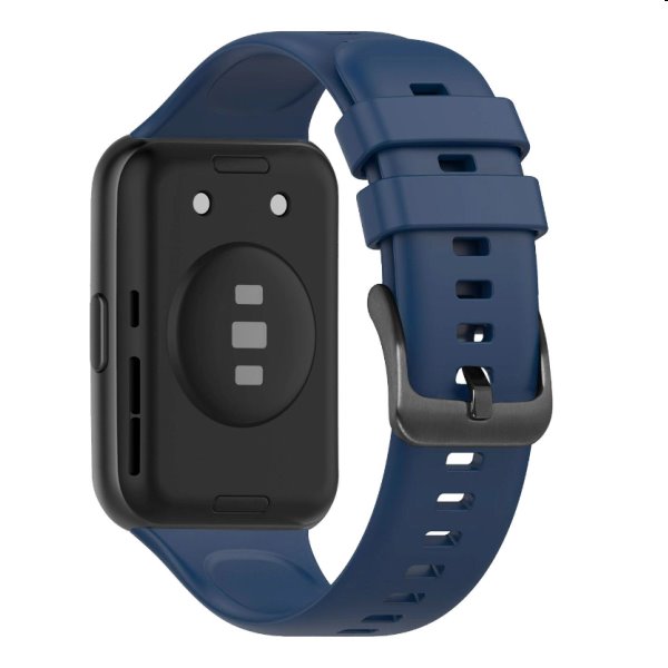 FIXED Silikonový řemínek pro Huawei Watch FIT2, modrý