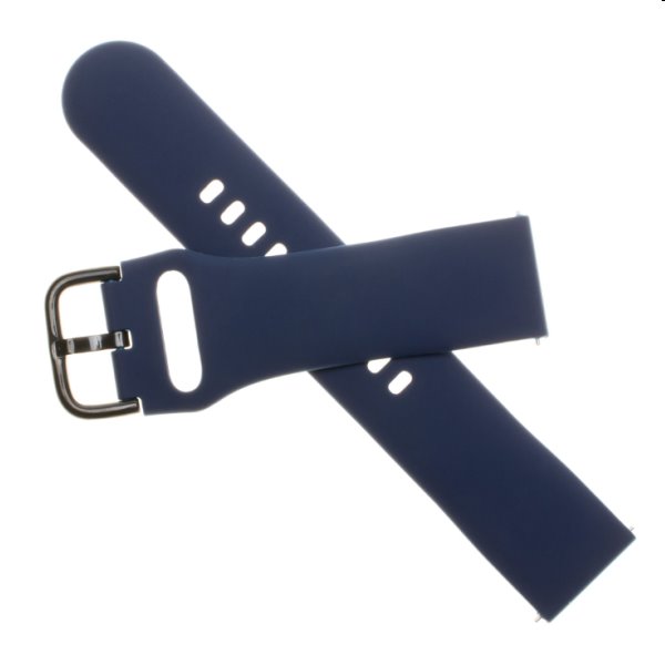 FIXED Silikonový řemínek s Quick Release o šířce 22 mm pro smartwatch, modrý FIXED Silikonový řemínek s Quick Release o šířce 22 mm pro smartwatch, modrý