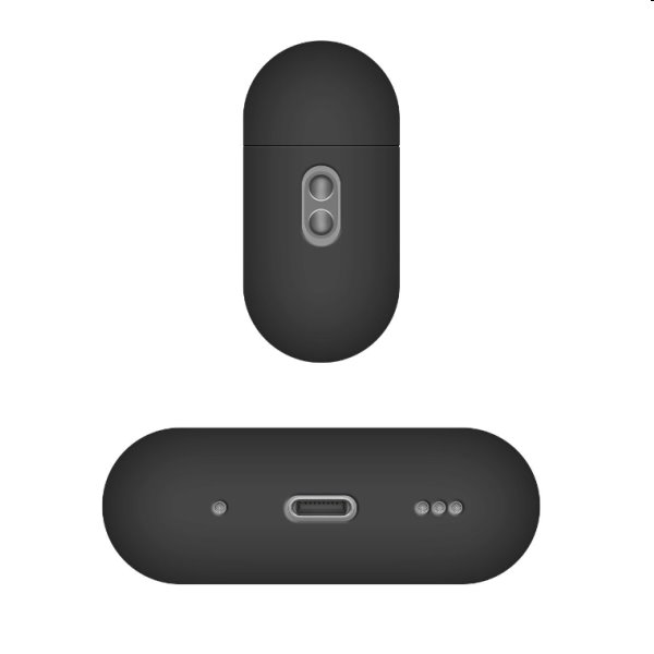 FIXED Silky Silikonové pouzdro pro Apple AirPods Pro 2, černé FIXED Silky Silikonové pouzdro pro Apple AirPods Pro 2, černé