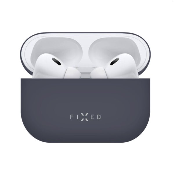 FIXED Silky Silikonové pouzdro pro Apple AirPods Pro 2, modré FIXED Silky Silikonové pouzdro pro Apple AirPods Pro 2, modré