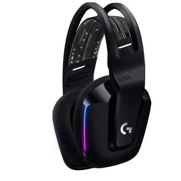 Logitech G733 LIGHTSPEED Wireless RGB Gaming Headset, Black Logitech G733 LIGHTSPEED Wireless RGB Gaming Headset, Black