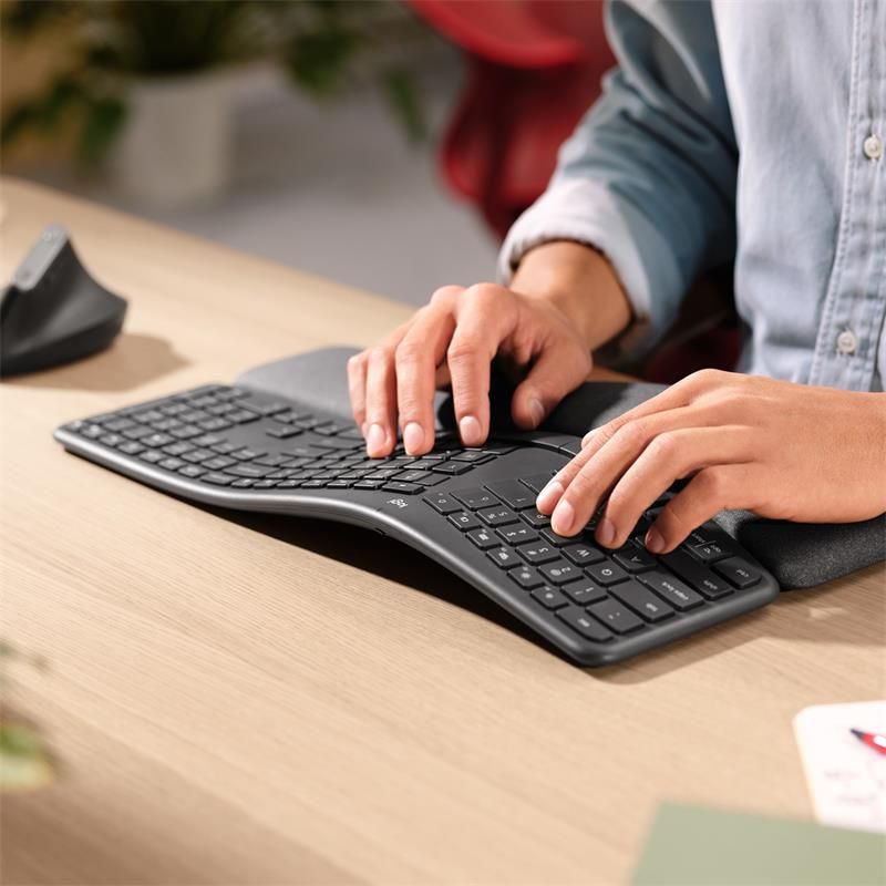 Logitech K860 ERGO - bezdrôtová delená klávesnice - US - GRAPHITE Logitech K860 ERGO - bezdrôtová delená klávesnice - US - GRAPHITE