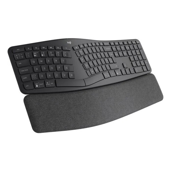 Logitech K860 ERGO Wireless keyboard, US INTL, graphite