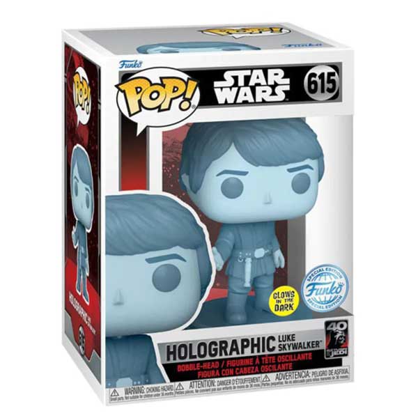 POP! Holographic Luke Skywalker (Star Wars) Special Edition (Glows in The Dark)