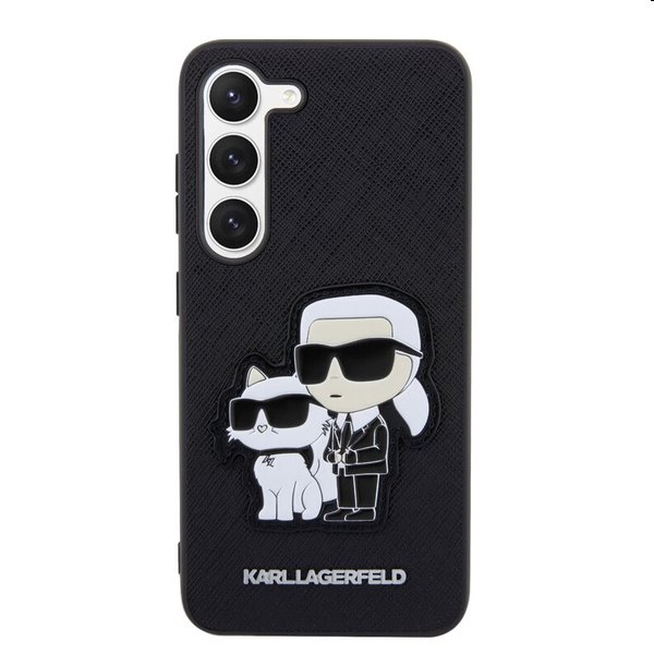 Pouzdro Karl Lagerfeld PU Saffiano Karl and Choupette NFT pro Samsung Galaxy S23 Plus, černé