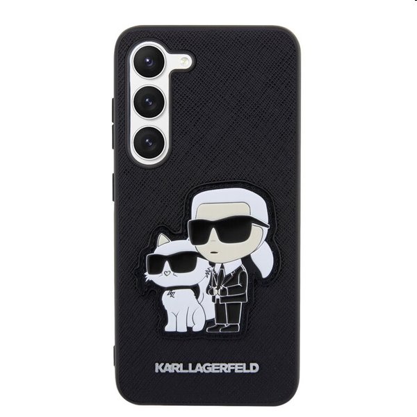 Pouzdro Karl Lagerfeld PU Saffiano Karl and Choupette NFT pro Samsung Galaxy S23 Plus, černé Pouzdro Karl Lagerfeld PU Saffiano Karl and Choupette NFT pro Samsung Galaxy S23 Plus, černé