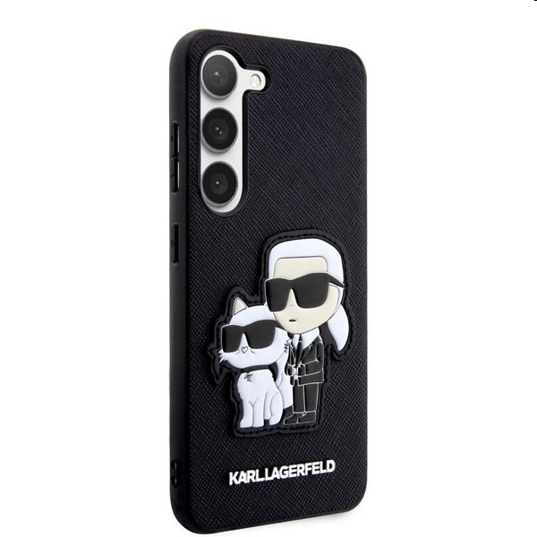 Pouzdro Karl Lagerfeld PU Saffiano Karl and Choupette NFT pro Samsung Galaxy S23 Plus, černé Pouzdro Karl Lagerfeld PU Saffiano Karl and Choupette NFT pro Samsung Galaxy S23 Plus, černé