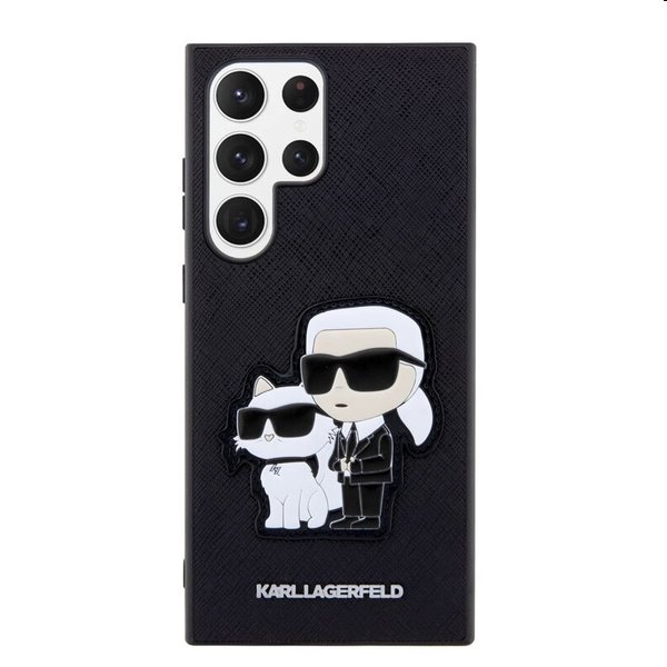 Pouzdro Karl Lagerfeld PU Saffiano Karl and Choupette NFT pro Samsung Galaxy S23 Ultra, černé