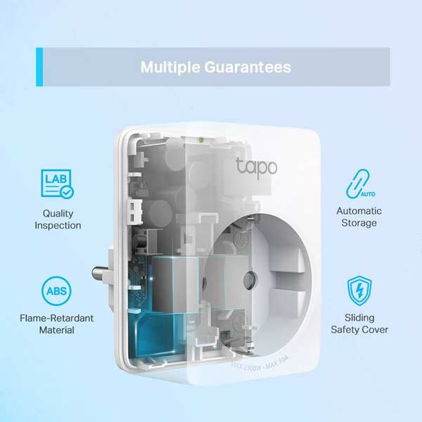 TP-Link Tapo P100 (1-pack), Mini Smart Wi-Fi zásuvka TP-Link Tapo P100 (1-pack), Mini Smart Wi-Fi zásuvka