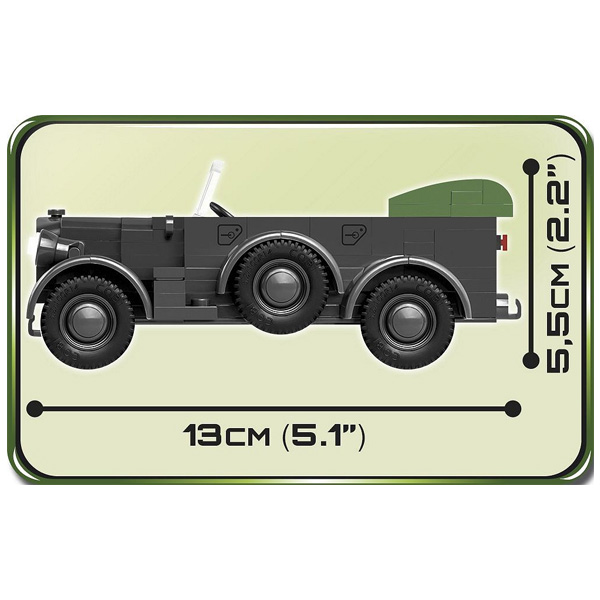 Cobi World War II terénní vozidlo 1937 HORCH 901 (KFZ.15)
