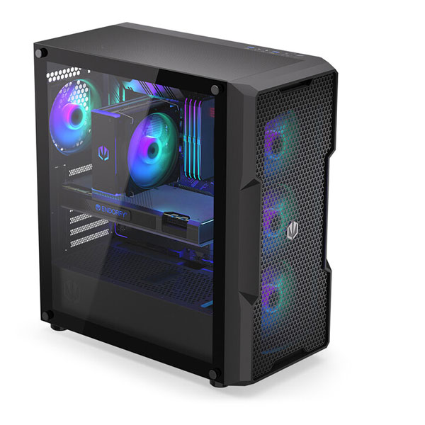 ENDORFY case Regnum 400 ARGB / ATX / 4x120mm ARGB / 2xUSB / presklená bočnice / černá