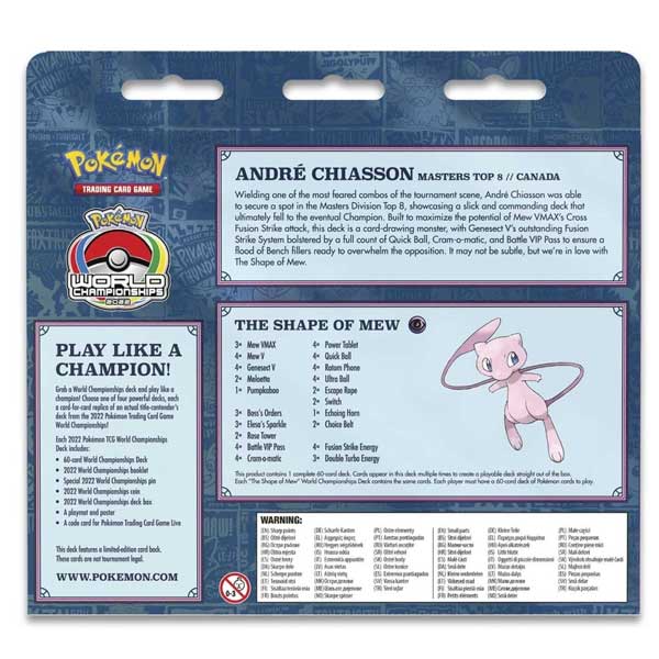 Kartová hra Pokémon TCG: World Championships André Chiasson The Shape of Mew (Pokémon) Kartová hra Pokémon TCG: World Championships André Chiasson The Shape of Mew (Pokémon)