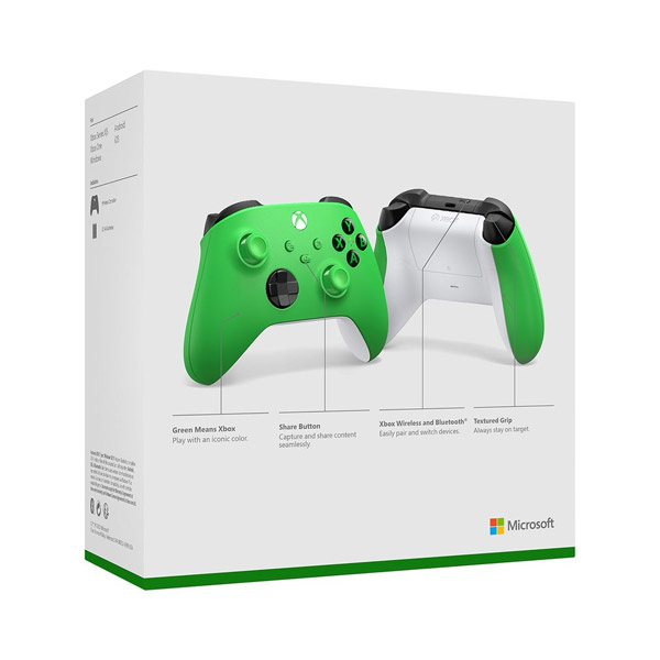 Microsoft Xbox Wireless Controller, velocity green
