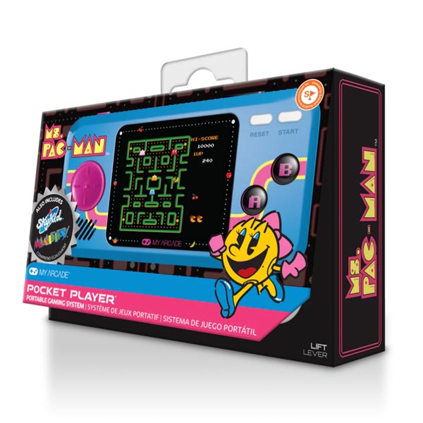 My Arcade vrecková konzola Ms. Pac-Man (3 v 1)