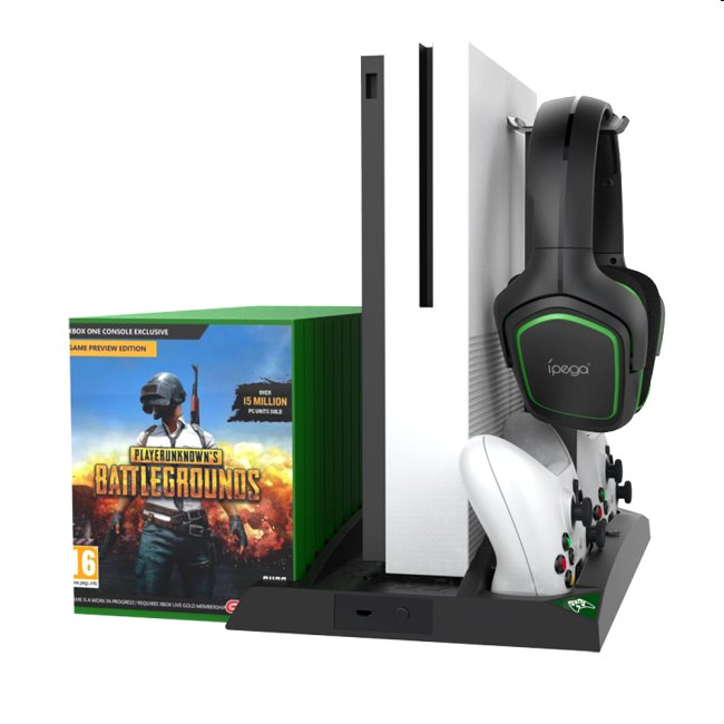 Dokovací stanice iPega XB007 pro Xbox One, One S a One X, Wireless controller a headset