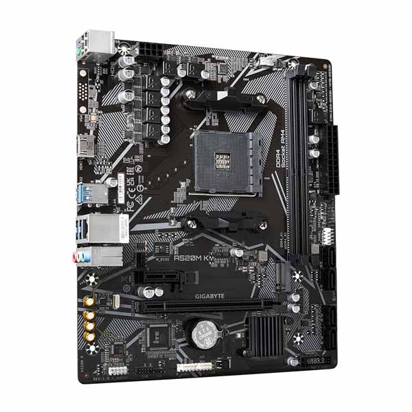 Gigabyte A520M K , AMD A520, AM4, 2xDDR4, mATX